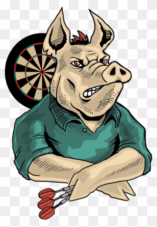Derek Brock Professional Dart Logo - Cartoon Clipart