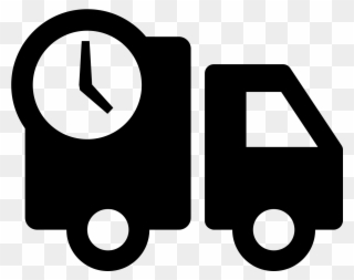 A Basic Outline Of A Delivery Type Truck That Has The - Icons Delivery Clipart