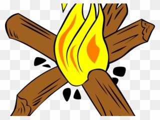 Campire Clipart Wood Fire - Star Fire Campfire - Png Download