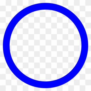 File Cercle Bleu Svg Wikimedia Commons Open - Blue Hollow Circle Png Clipart