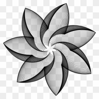 Line Art Flower - Imagenes De Abstraccion Geometrica Clipart
