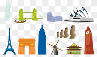 Clip Art Freeuse File World Icons Svg - Eiffel Tower Silhouette - Png Download