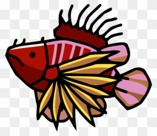 John Cena Clipart Fish - Cartoon Lionfish Png Transparent Png
