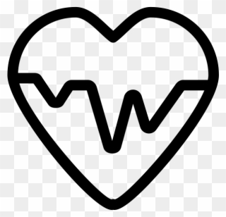 Heartbeat Rubber Stamp - Detak Jantung Icon Png Clipart