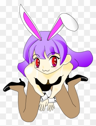 Girl With Purple Hair Big Image Png - Anime Girls Bunny Ears Purple Hair Clipart