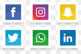 Facebook Clipart Instagram - Transparent Background Social Media Icons Png