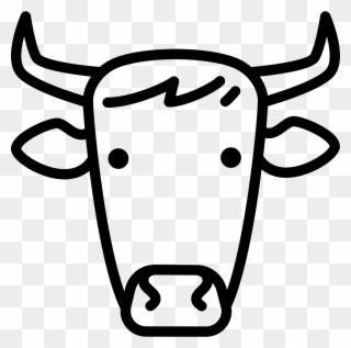 Cow Head Comments - Cabeza De Vaca Para Colorear Clipart