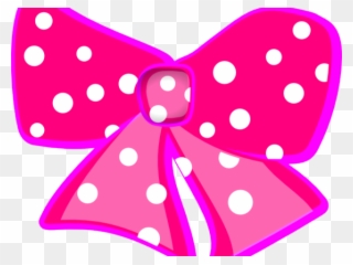 Ribbon Clipart Mickey Mouse - Ribbon Polka Dots Pink - Png Download