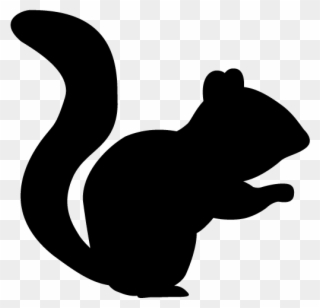 Squirrel - Silhouette - Animals Illustration - Squirrel Clipart