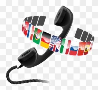 Phone And Flag - Headphones Clipart