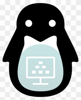 Clipart Road Horizon - Tux - Png Download