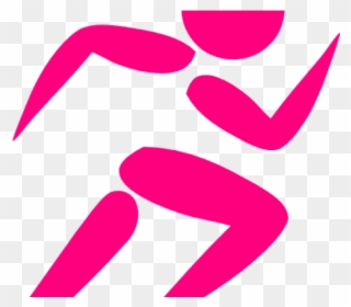 Fitness Clipart Pink - Runner Clipart Transparent Background - Png Download