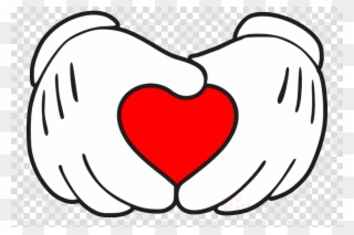 Download Hands Mickey Mouse Heart Png Clipart Mickey - Mickey Mouse Gloves Png Transparent Png