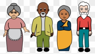 Hello Clipart Social Person - Old People Clipart Transparent - Png Download