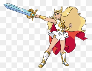 Adora, Also Known As She Ra, Is The Main Titular Protagonist - Cartoon Clipart