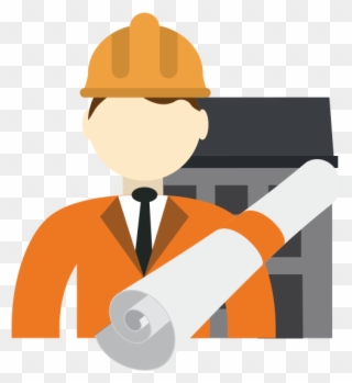 Png Transparent Contractor Clipart Site Engineer - Civil Engineer Icon Png