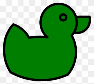 Green Duck Clipart - Png Download