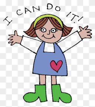 I Can Do It - Positive Discipline Children Clipart