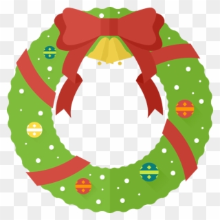 Our Outreach Partner, The Committee On Church Cooperation - Cute Christmas Wreath Clipart - Png Download