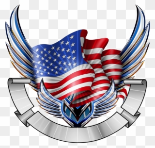 Flying Eagle Flag - Florida Clipart