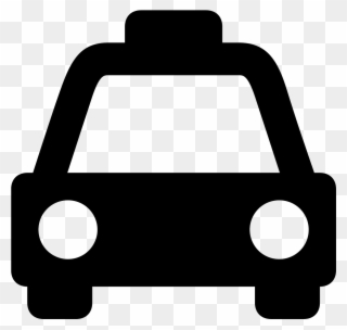 Driver Vector Taxi Png Black And White Library - Cab Icon Clipart