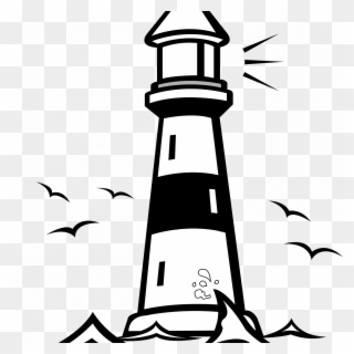 Anchor Coloring Page Lighthouse Clipart Coloring Page, - Light House Clip Art - Png Download