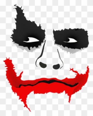 Joker Clipart Lips - Picsart Joker Face Png Transparent Png