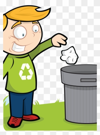 Cleanliness Child Throwing Trash Good Habits - Clean And Healthy India Clipart