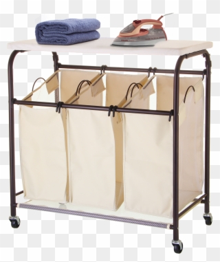 Mllieroo Mobile 3 Bag Heavy Duty Laundry Hamper Sorter Clipart