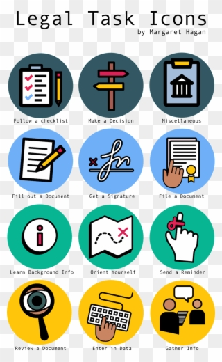 Legal Icons For Tasks - Tasks Icons Clipart
