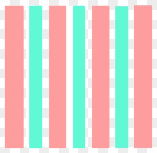 Coral And Turquoise Stripes Clipart