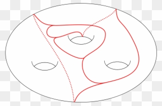 Triple Torus Train Track - Genus-three Surface Clipart