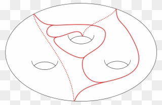 Triple Torus Train Track - Genus-three Surface Clipart