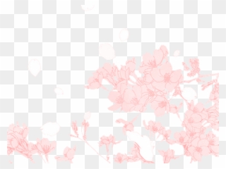 Cherry Blossom Clipart Transparent Tumblr - Cherry Blossom Transparent Manga - Png Download