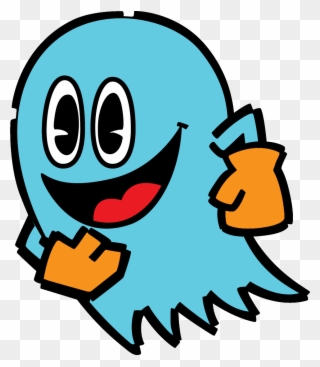 Ghostly Clipart Two - Pac Man Cartoon Ghost - Png Download