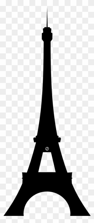 Monument Eiffel Tower France - Eiffel Tower Clip Art Silhouette - Png Download