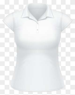 White Polo Shirt Png - Polo Shirt For Women Png Clipart
