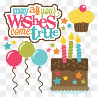 Picture Black And White Library Cake Svg 6th - May Your Wish Come True Clipart