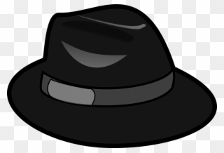 Mafia Hat Cliparts - Black Hats Clipart - Png Download