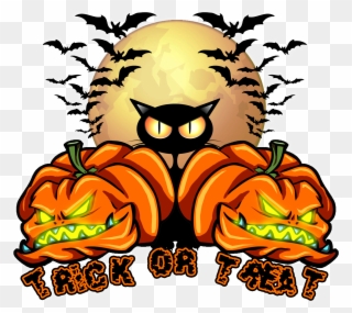 Visit Above Artistic To See This Trick Or Treat Design - Halloween Clip Art - Png Download
