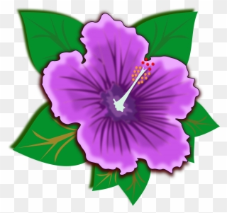 Purple Clipart - Rainforest Flower Clipart - Png Download