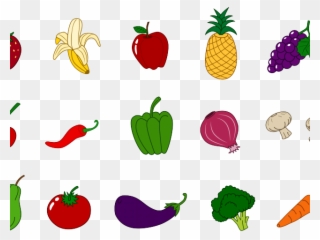 Free Clipart Fruit - Health Fruit And Vegetables Clip Art - Png Download