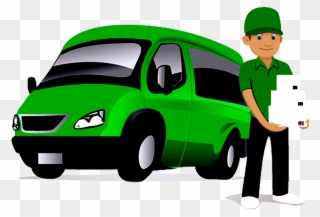 Man And A Van In Hampshire - Delivery Man Car Png Clipart