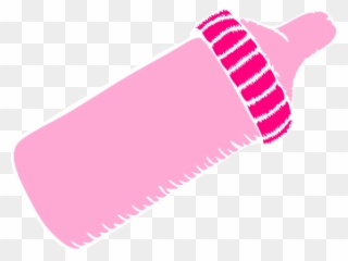 Baby Bottles Clipart - Pink Baby Bottle Clip Art - Png Download