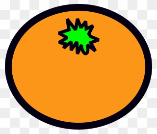 Food, Fruit, Cartoon, Round, Orange, Plant, Citrus - Round Orange Cartoon Clipart