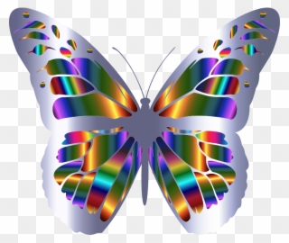Medium Image - Iridescent Monarch Butterfly 15 Totes Clipart