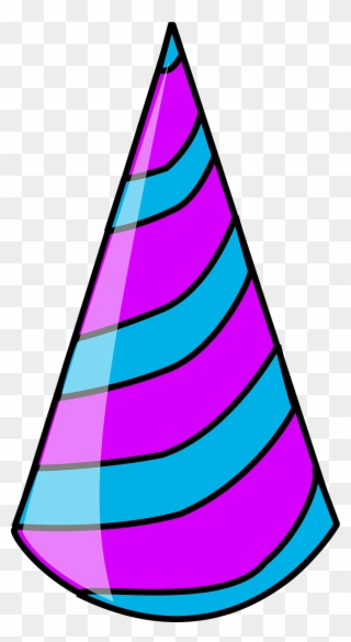 Party Hat Blue And Purple Clipart