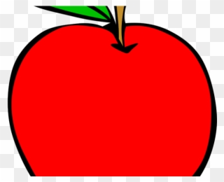Food Clipart Simple - Red Apple Clip Art - Png Download