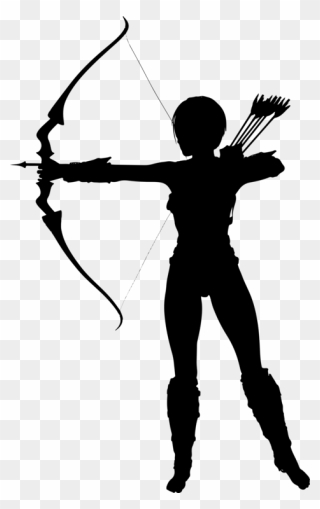 Image Result For Warrior Woman Silhouette Clip Art - Archer Silhouette Png Transparent Png