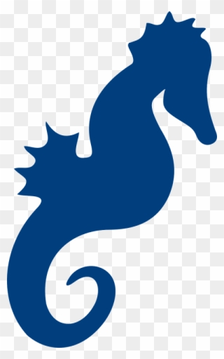 Seahorse,sea Life,ocean,marine - Cavalo Marinho Azul Desenho Clipart